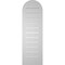 Ekena Millwork Round Top Surface Mount PVC Gable Vent: Functional, w/ 2"W x 1-1/2"P Brickmould Frame, 12"W x 38"H GVPRT12X3802SF - alternate 4